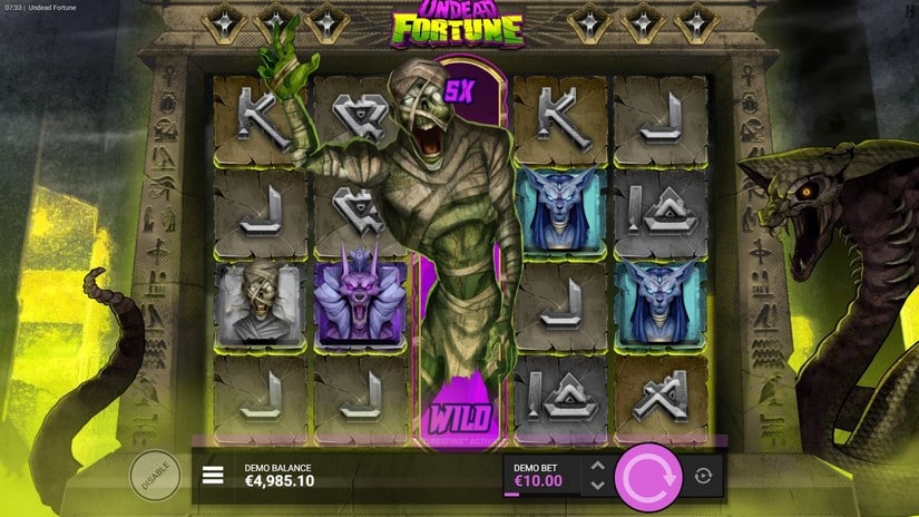 Undead Fortune slot screen 2