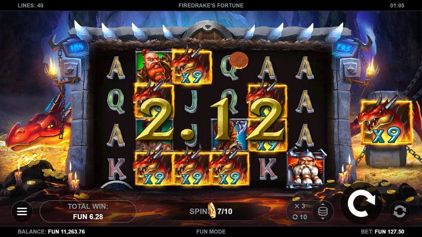 Firedrake’s Fortune slot screen 6