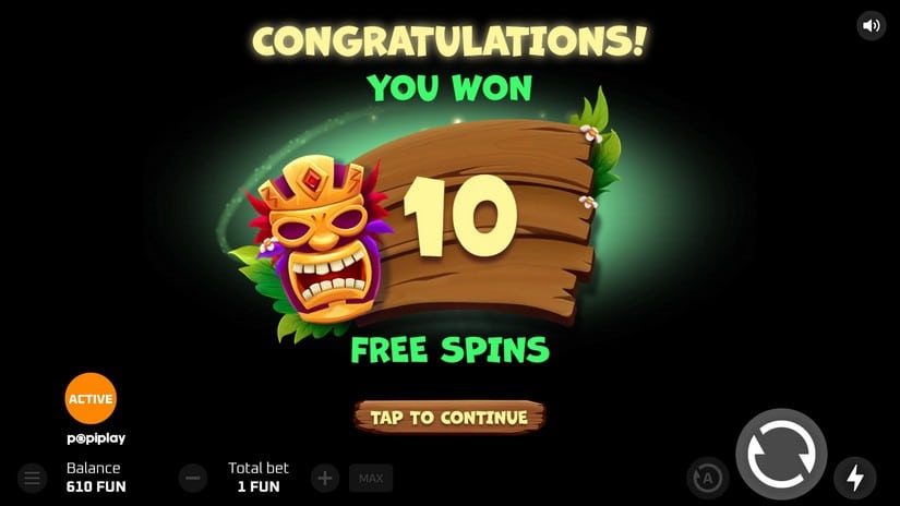 Tiki Trip slot screen 4