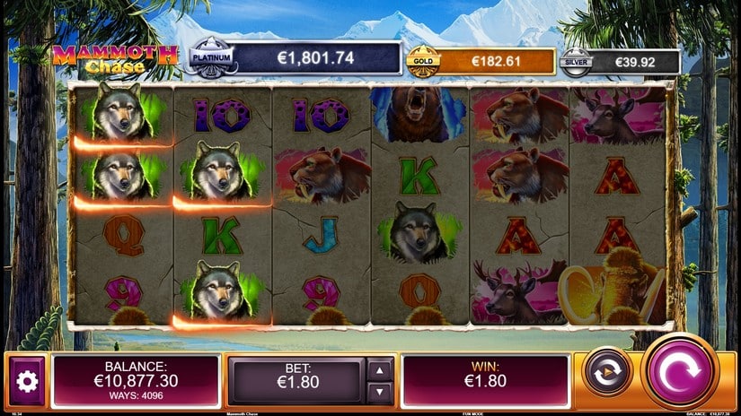 Mammoth Chase slot screen 4
