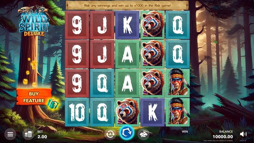 Wild Spirit Deluxe slot screen 1