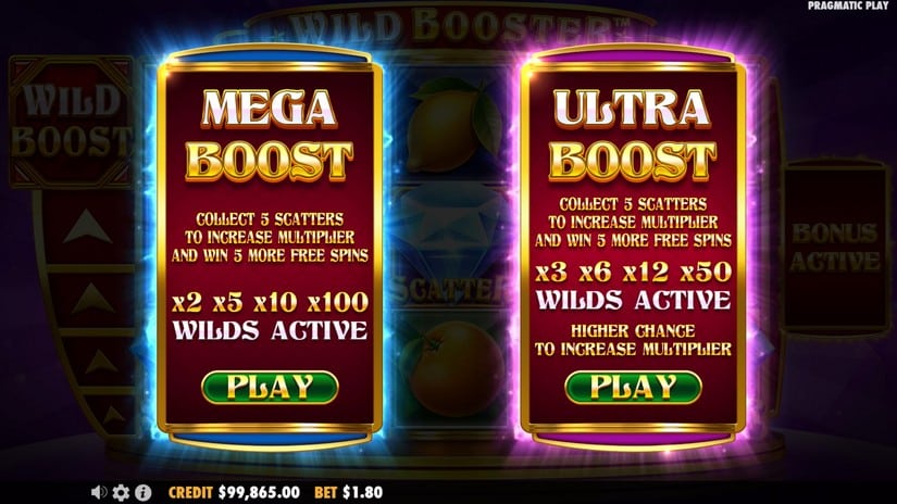 Wild Booster slot screen 3