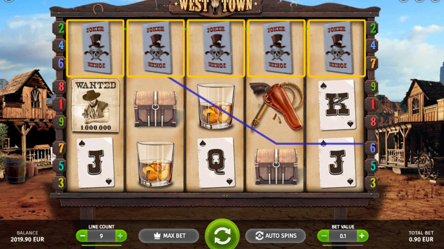 West Town slot screen 2