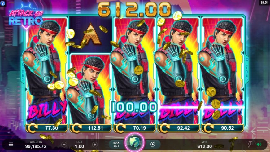 Attack on Retro slot screen 3