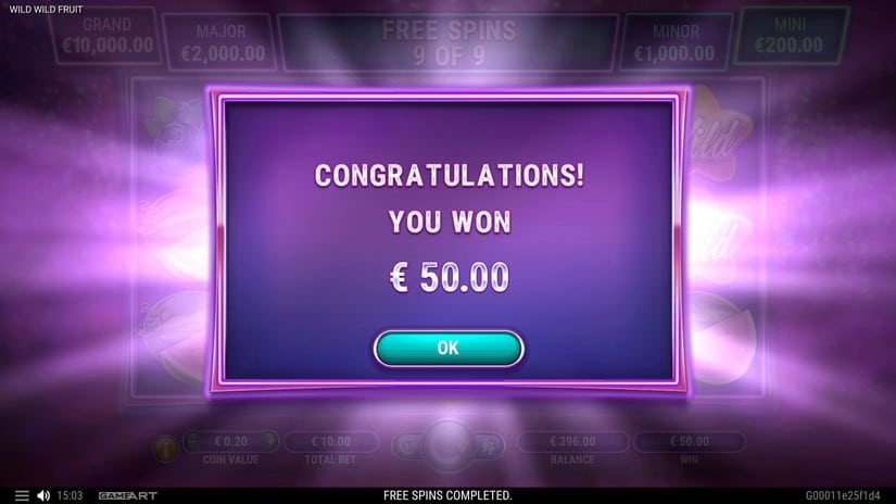 Wild Wild Fruit slot screen 8