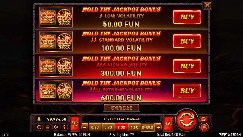 Sizzling Moon™ slot screen 3