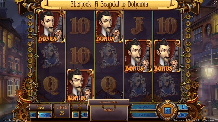 Sherlock, a Scandal of Bohemia slot screen 3