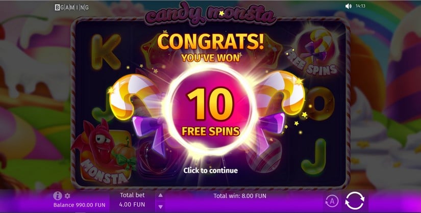 Candy Monsta slot screen 4