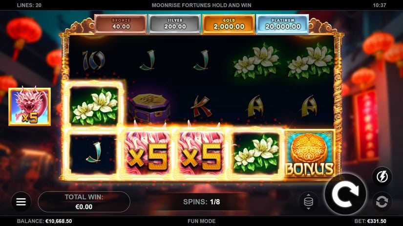 Moonrise Fortunes Hold & Win slot screen 3