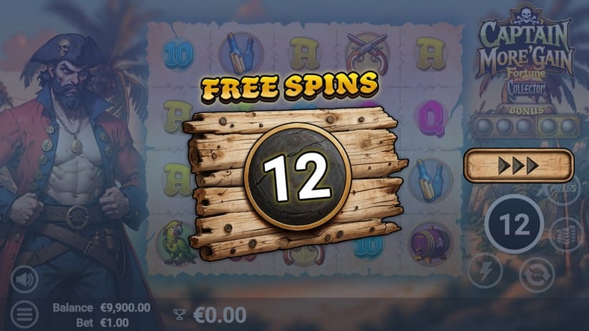 Captain More’Gain slot screen 2