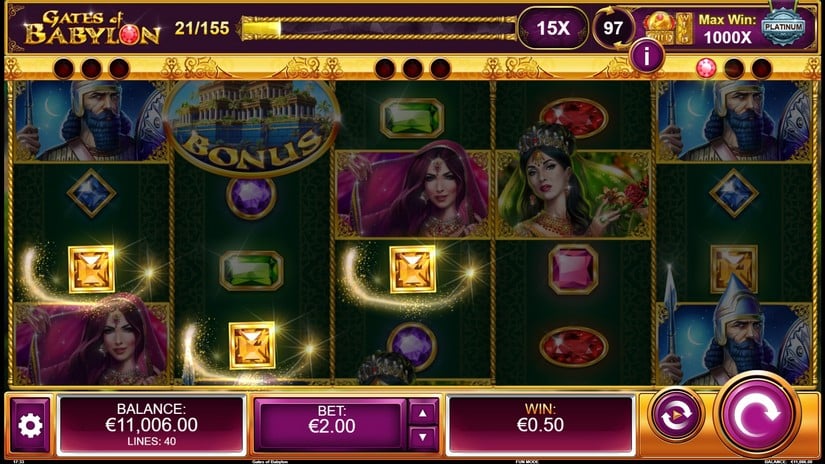 Gates of Babylon slot screen 1