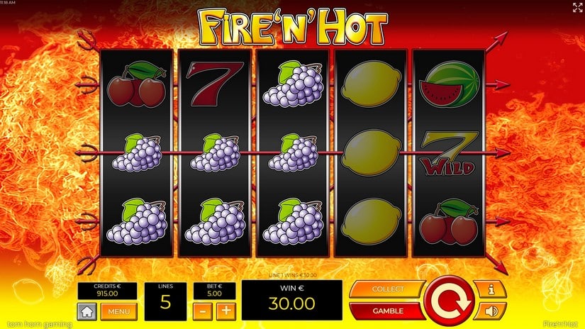 Fire’n’Hot slot screen 2