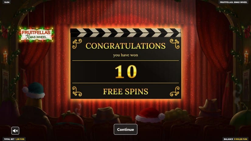 Fruitfellas Xmas Wheel slot screen 3