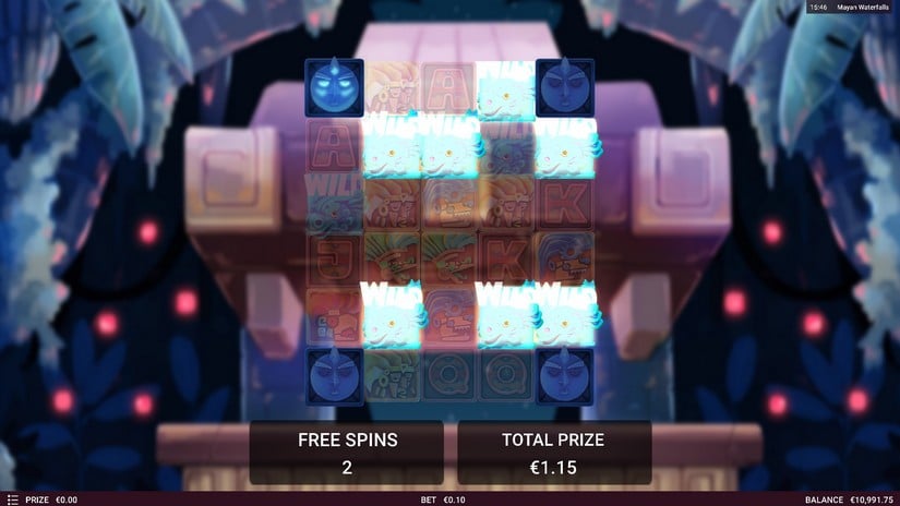 Mayan Waterfalls slot screen 5