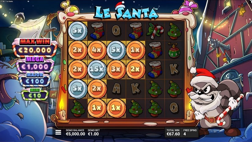 Le Santa slot screen 5