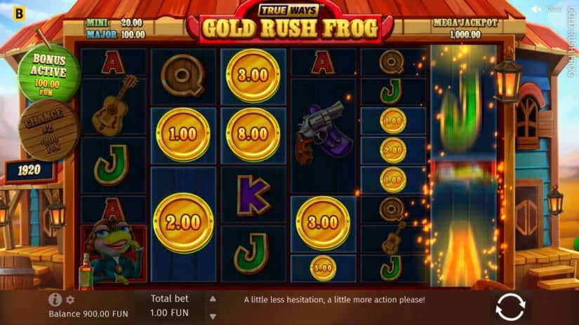 Gold Rush Frog slot screen 4