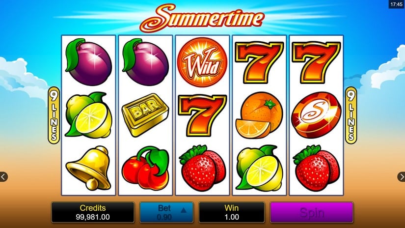 Summertime slot screen 3