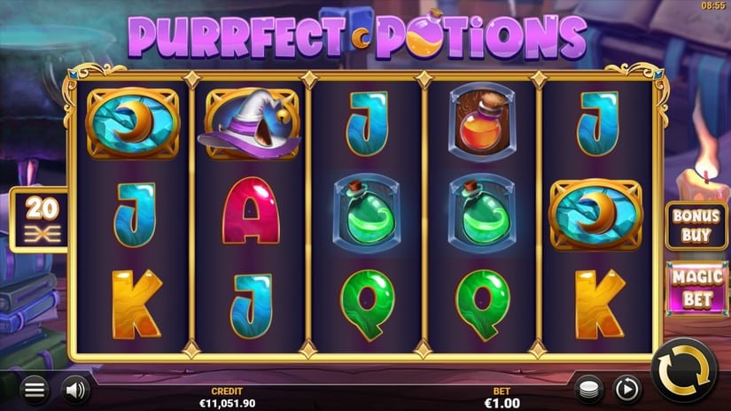 Purrfect Potions slot screen 1
