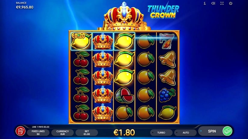 Thunder Crown slot screen 4
