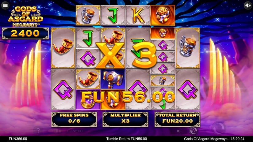 Gods of Asgard Megaways slot screen 5