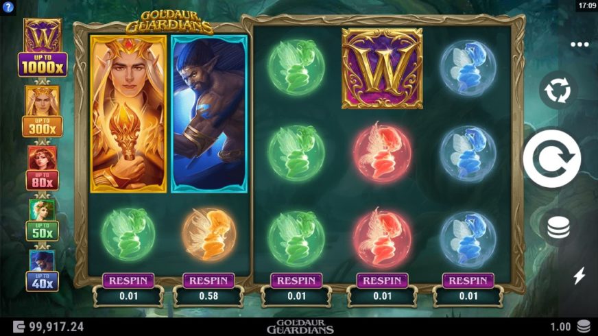 Goldaur Guardians slot screen 1