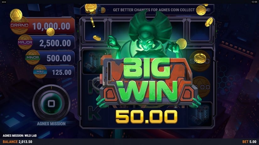 Agnes Mission: Wild Lab slot screen 6