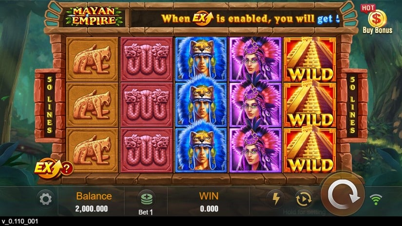 Mayan Empire slot screen 1