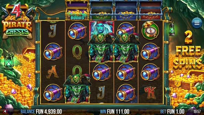 4 Pirate Chests slot screen 3