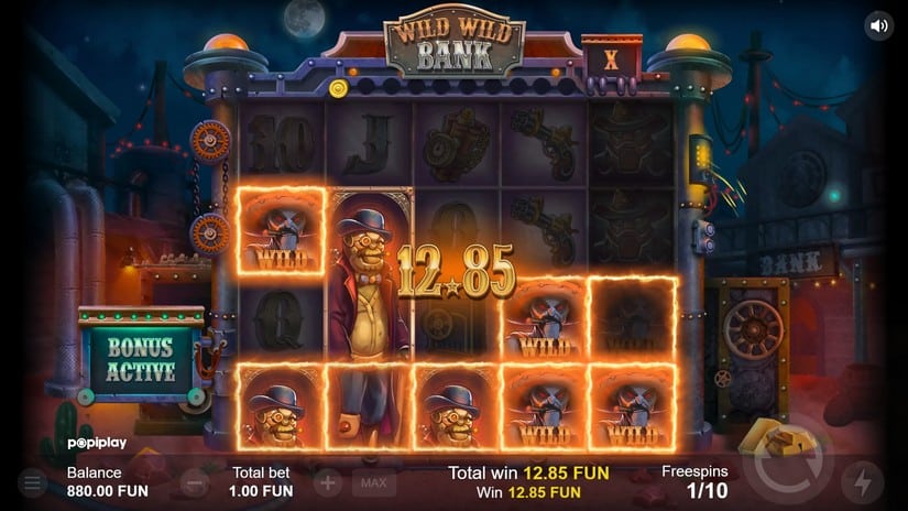 Wild Wild Bank slot screen 4
