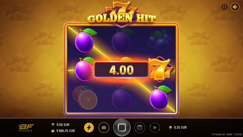 777 Golden Hit slot screen 3