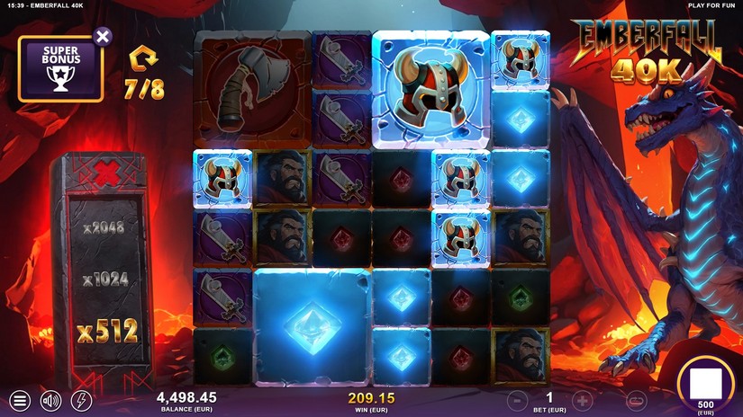 Emberfall 40K slot screen 6