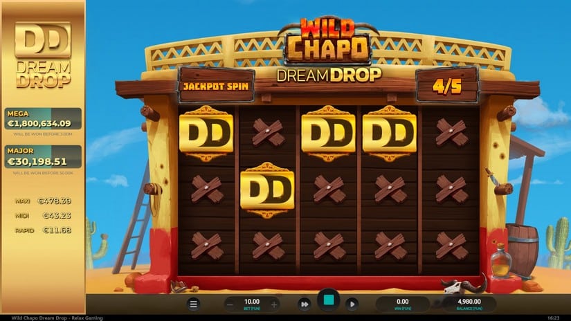 Wild Chapo Dream Drop slot screen 2