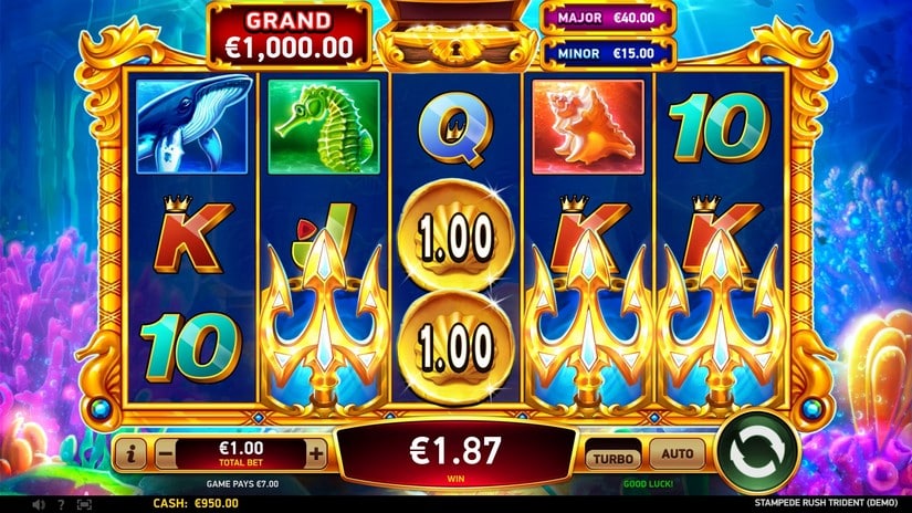 Stampede Rush Trident slot screen 2