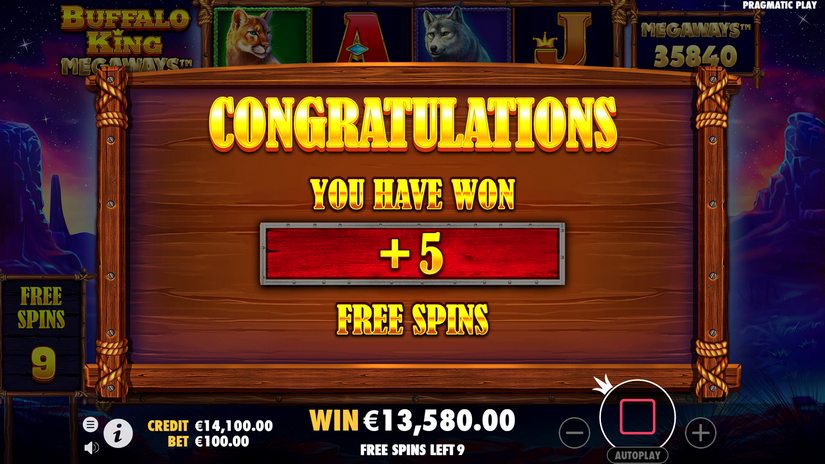 Buffalo King Megaways slot screen 4
