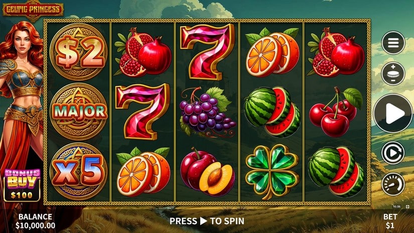 Celtic Princess slot screen 1