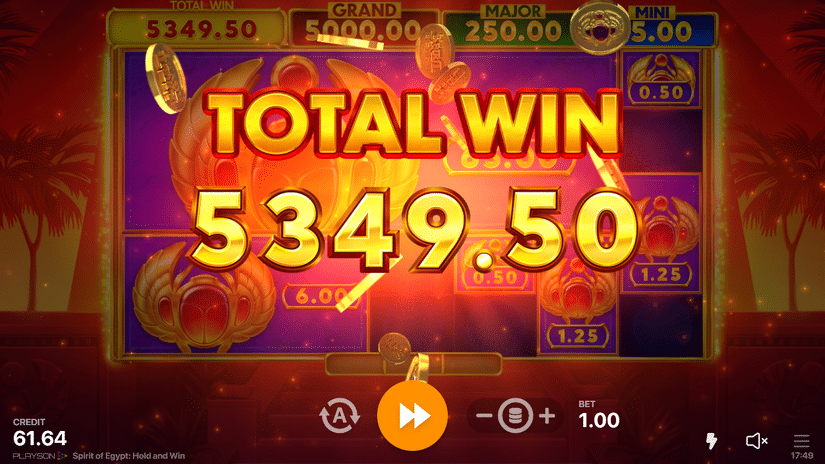 Spirit of Egypt: Hold and Win slot screen 7