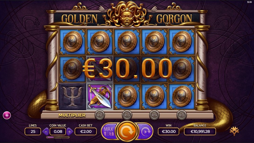 Golden Gorgon slot screen 4