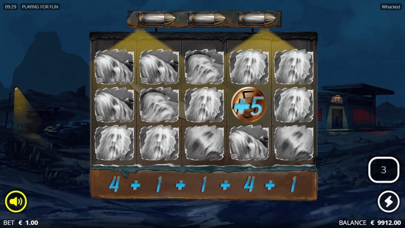 Whacked! slot screen 4