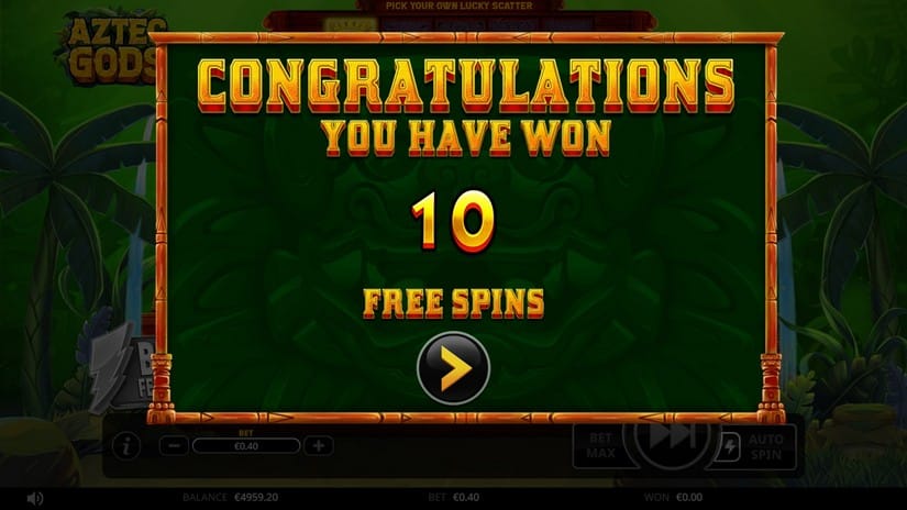 Aztec Gods slot screen 3