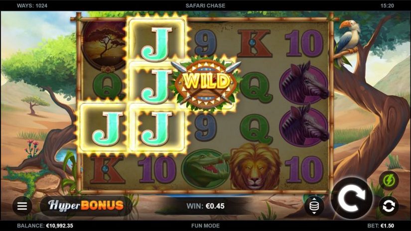 Safari Chase slot screen 1