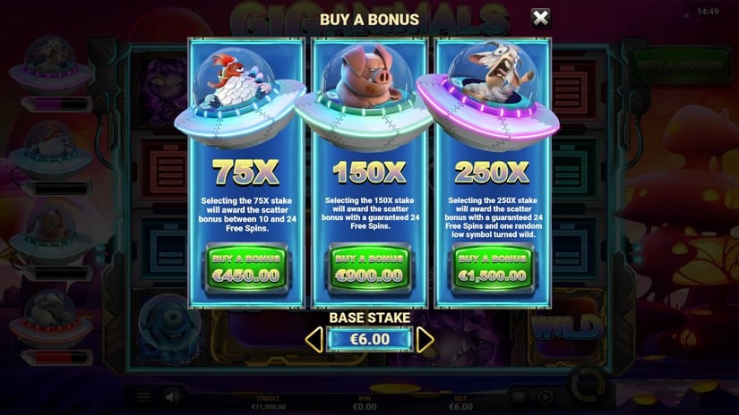 Giganimals Gigablox slot screen 2