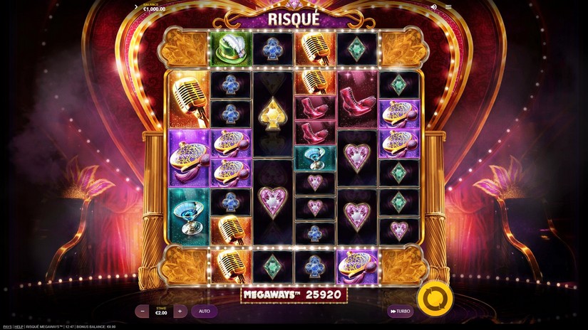 Risqué Megaways slot screen 1
