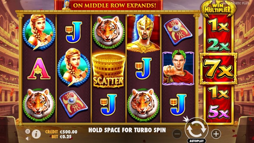 Wild Gladiators slot screen 1