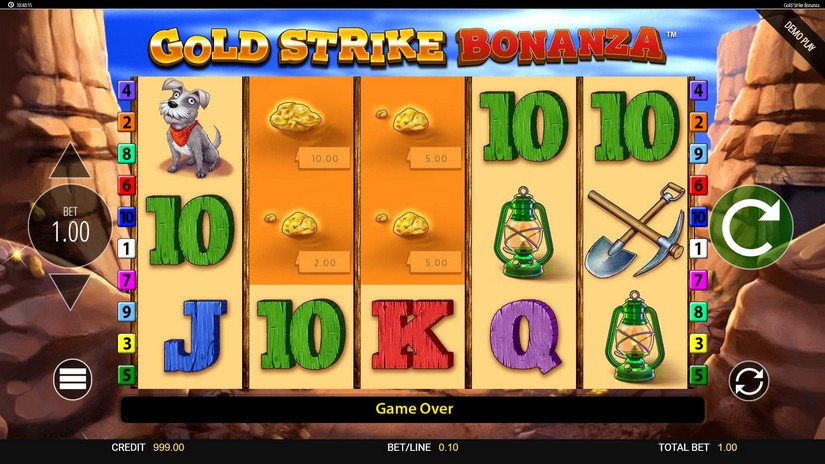 Gold Strike Bonanza slot screen 1