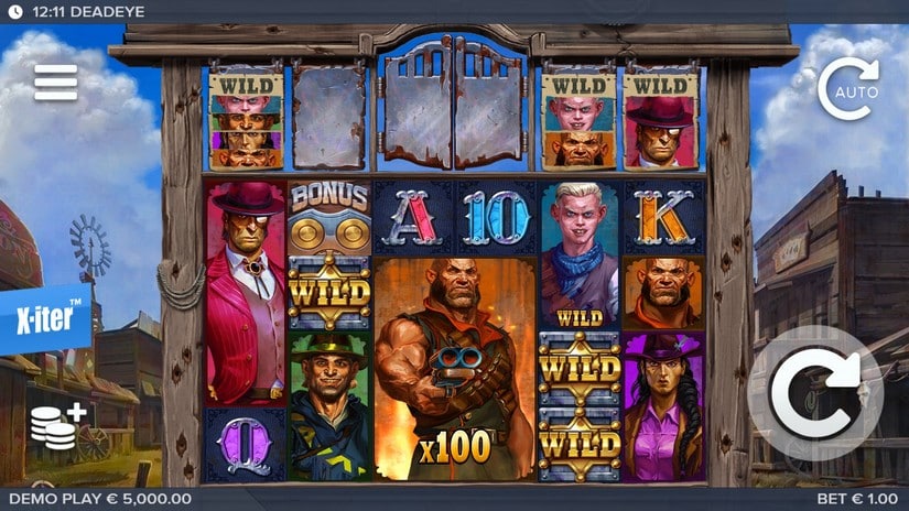 Deadeye slot screen 1