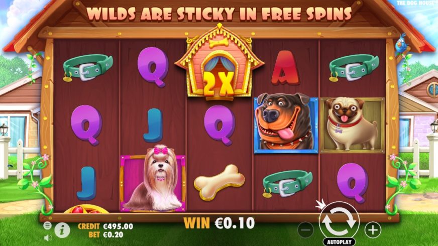 The Dog House slot screen 2