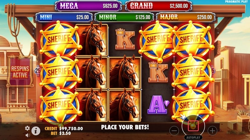 Badge Blitz slot screen 2