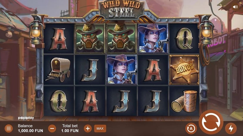 Wild Wild Steel slot screen 1