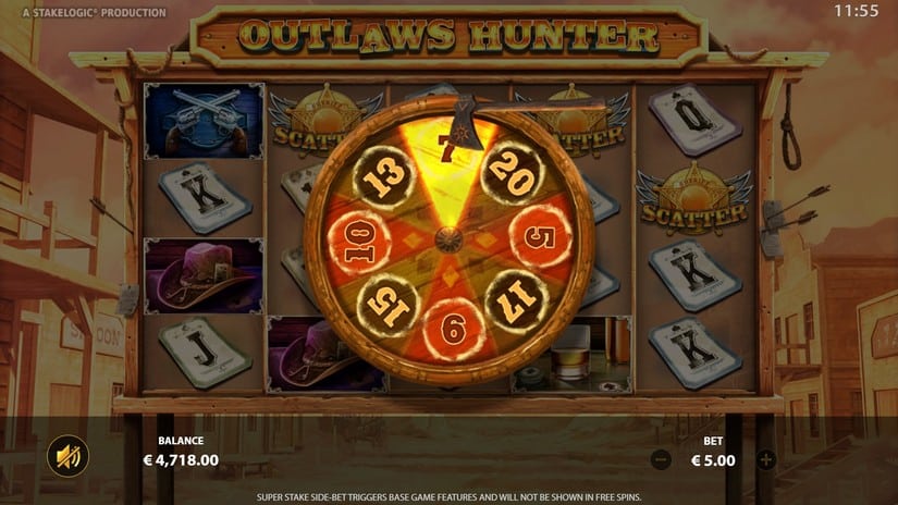 Outlaws Hunter slot screen 4