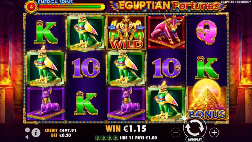 Egyptian Fortunes slot screen 3